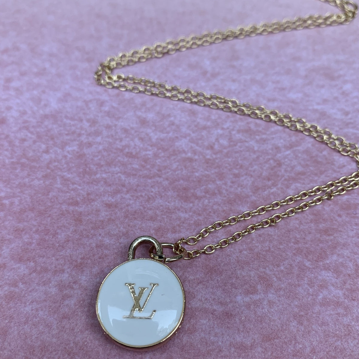 Black Louis Vuitton Lock Necklace – Vintage Vogue Lux