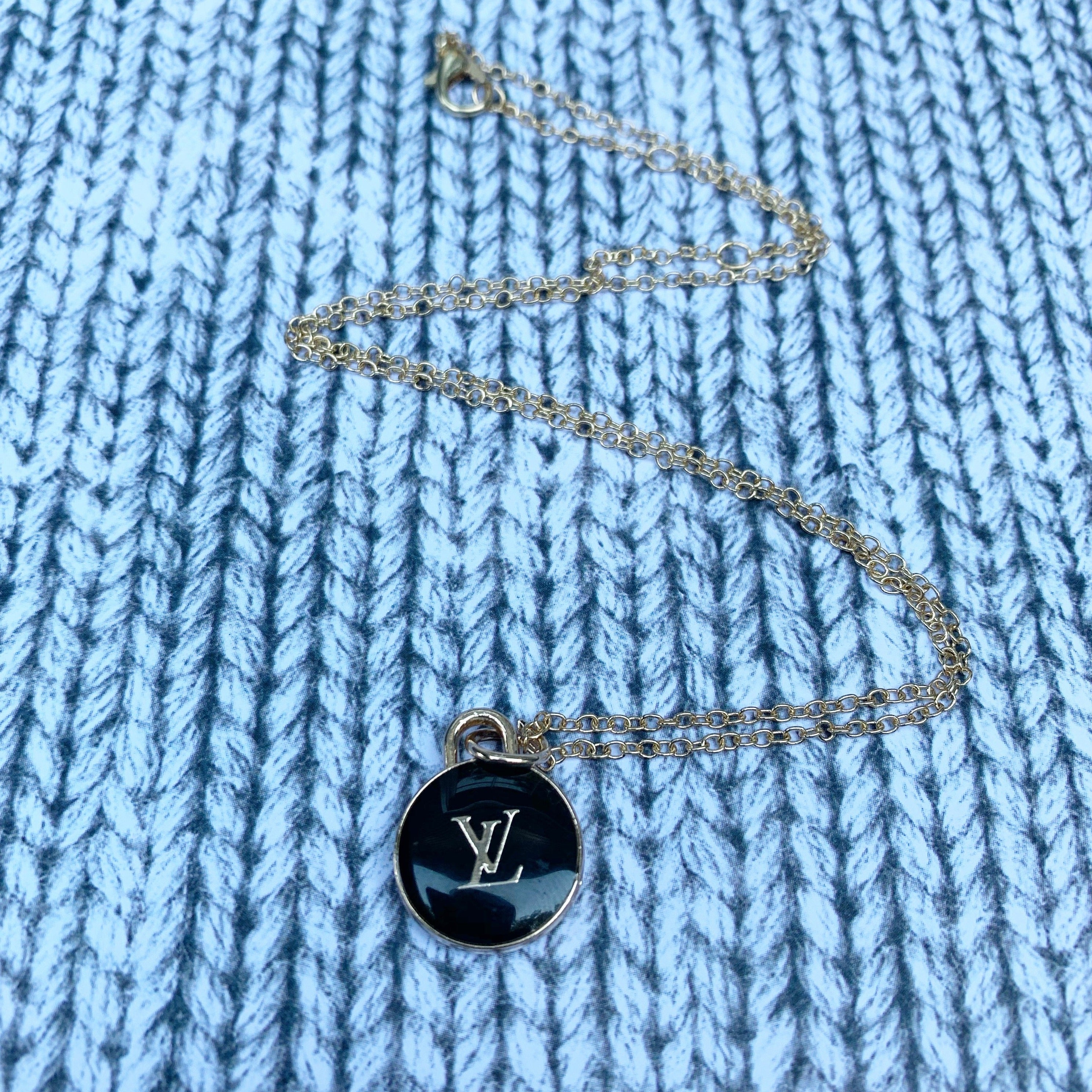 White Louis Vuitton Lock Necklace – Vintage Vogue Lux